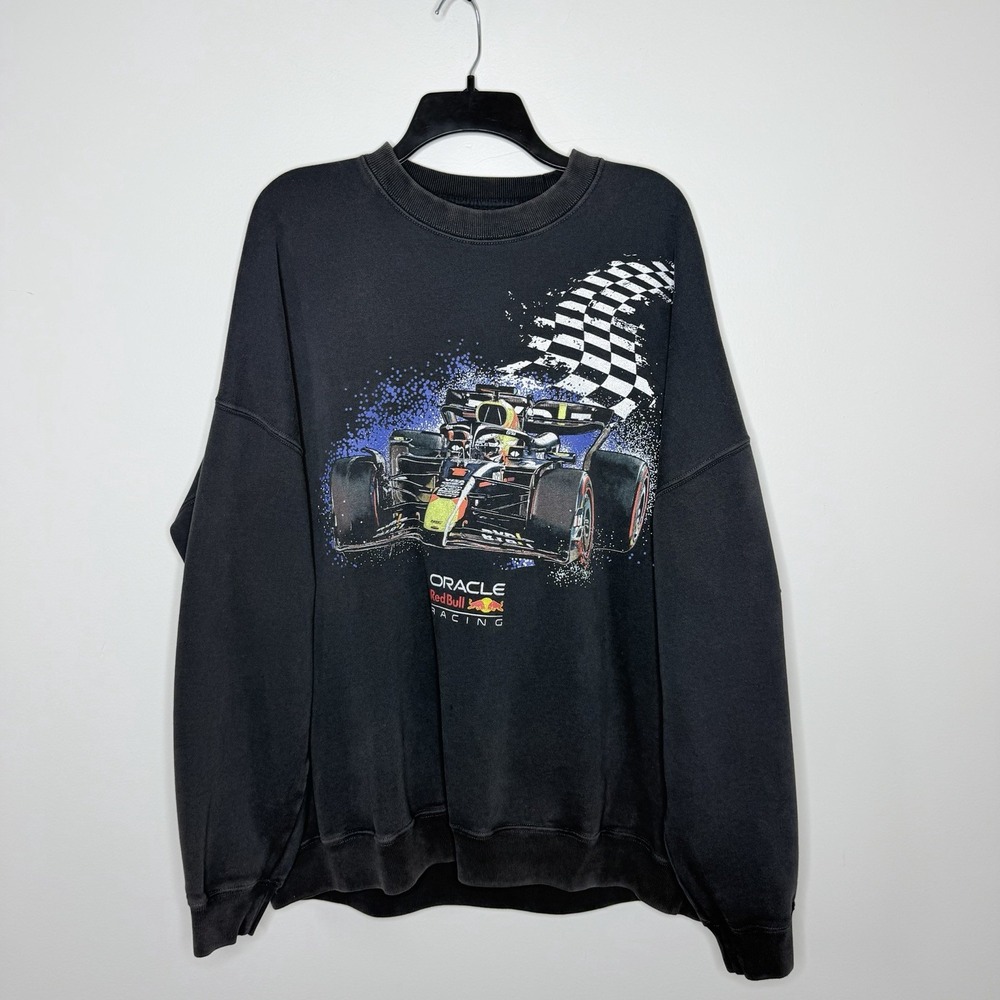 Abercrombie & Fitch Red Bull Racing F1 20 Years Graphic Sweatshirt XXL Black